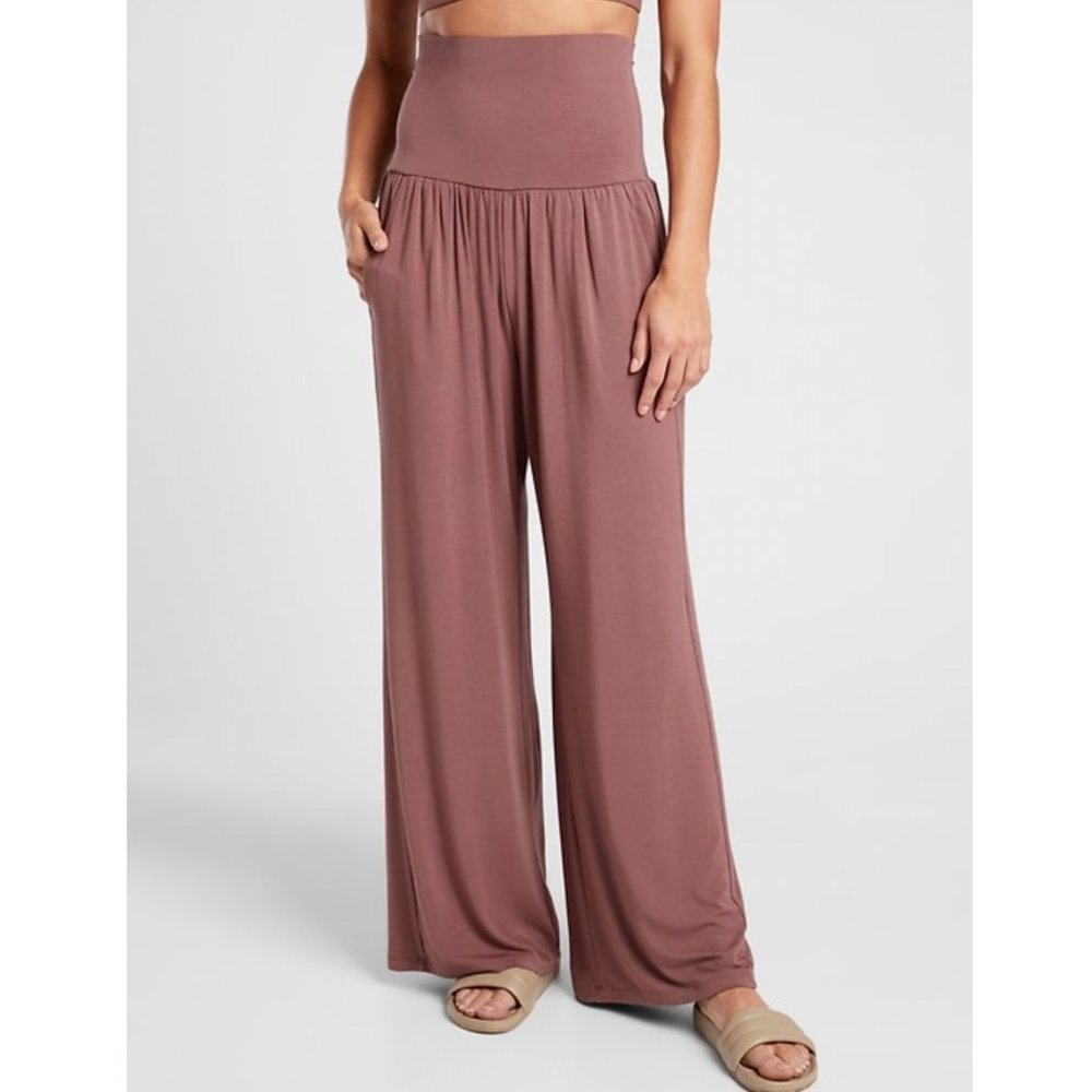 ATHLETA HEART ROSE WIDE LEG STUDIO PANT - Picture 6 of 6